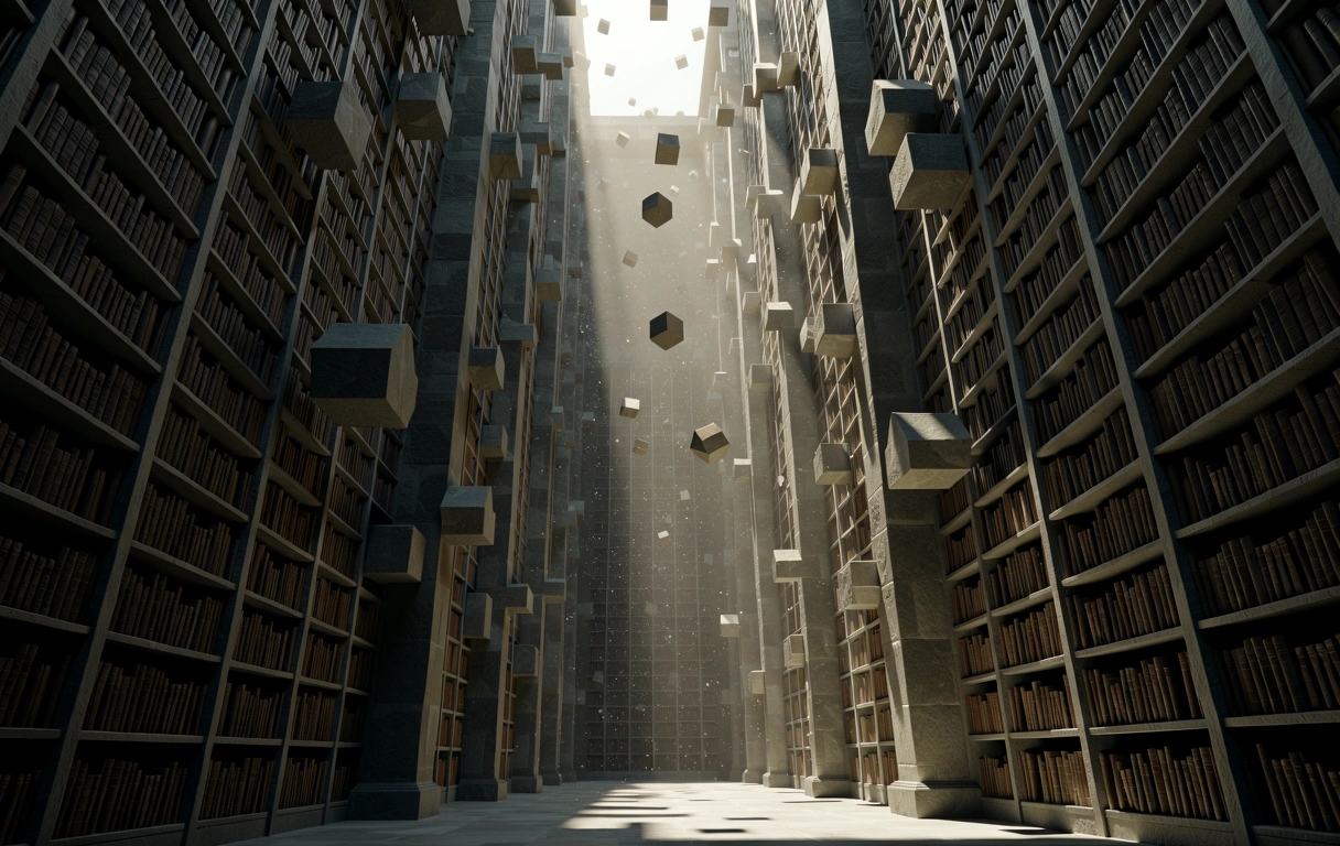 Une bibliothèque infinie perdue dans le temps